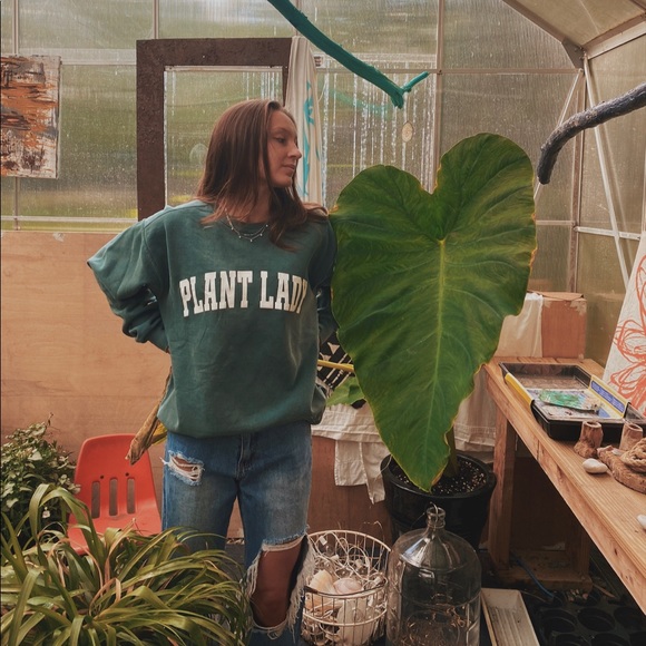 PLANT LADY Oversized Collegiate sweatshirt - Picture 2 of 10